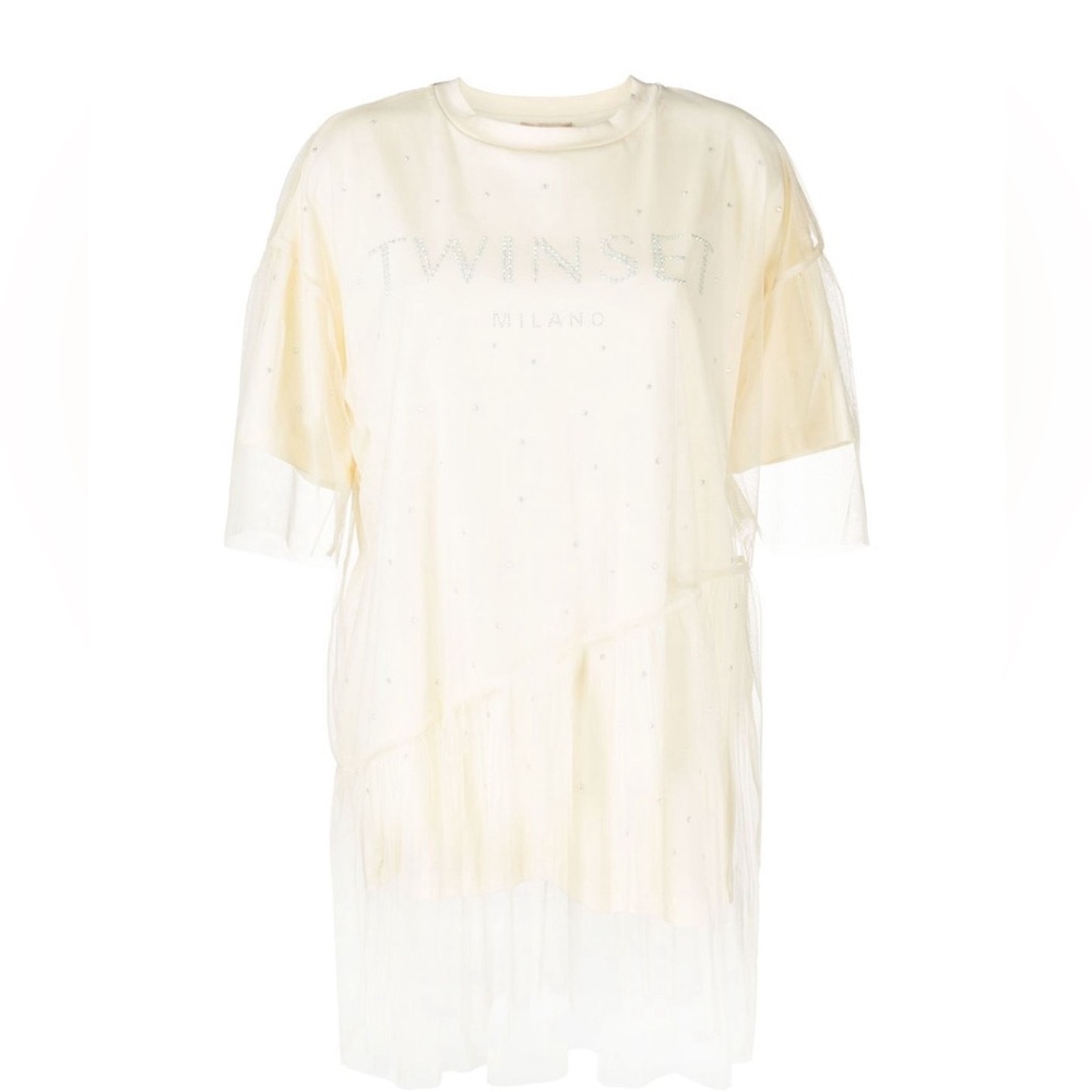 TWINSET tulle doubled t-shirt